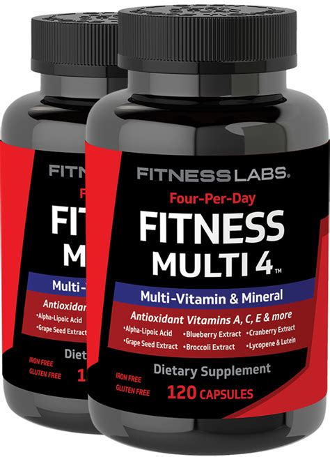 Fitness Multi 4 120 Capsules Piping Rock Health Products