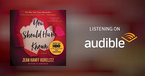 You Should Have Known By Jean Hanff Korelitz Audiobook