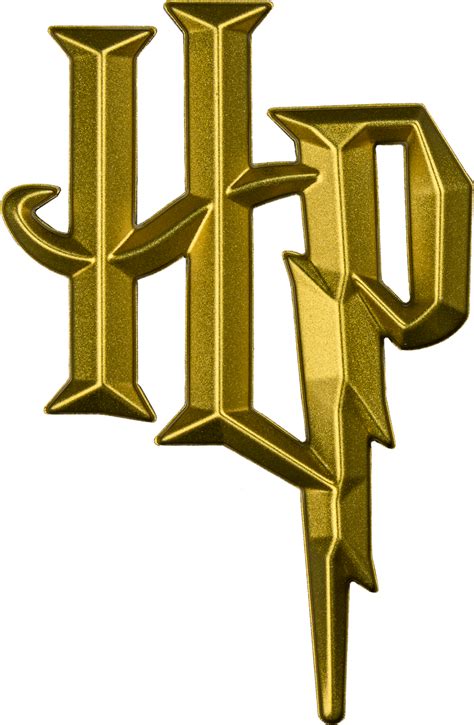 Harry Potter Logo 3d Gold Chrome Premium Emblem Harry Potter Logo