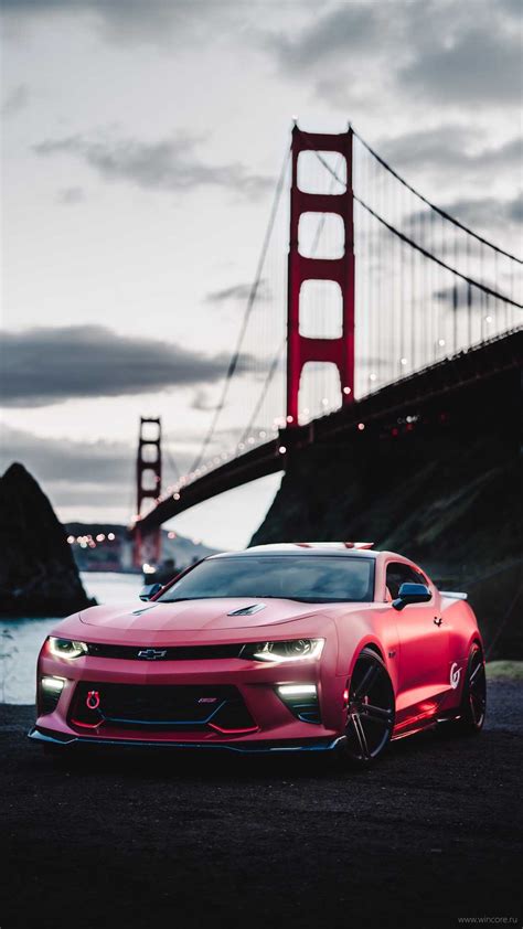 Chevrolet Camaro Golden Gate Bridge Iphone Wallpaper Iphone Wallpapers