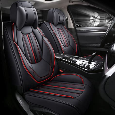 otoez car seat covers luxury leather 5 seats full set protector universal for auto sedan suv