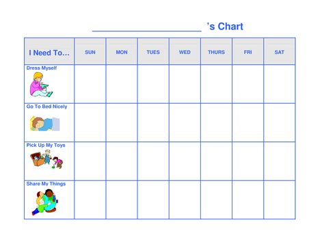 Free Printable Toddler Behavior Chart