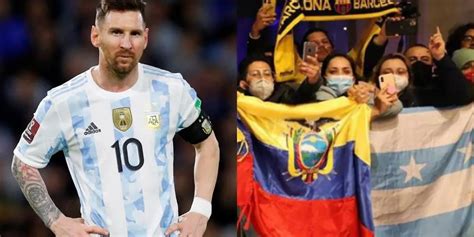 Lo que hizo Messi al ver que hinchas ecuatorianos lo apoyaron más que a