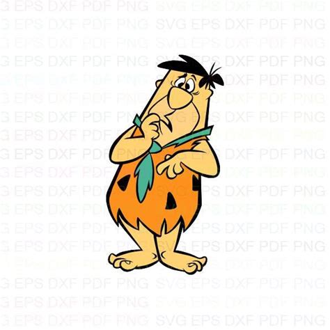 Fred Flintstone The Flintstones 7 Svg Dxf Eps Pdf Png Cricut Etsy