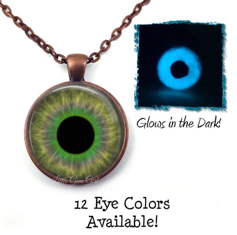 Glow In The Dark Eyeball Necklace Glowing Eye Jewelry 12 Eye Etsy