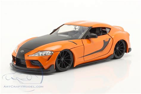 Hans Toyota Gr Supra Fast And Furious 9 2021 Orange Black Jada Toys