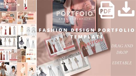 Fashion Portfolio Template Page Pdf Download Off La Mode College
