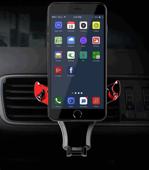 Gravity Lock Car Air Vent Phone Holder 360 Degrees Rotation Adjustable