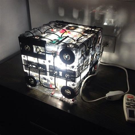 My Friend Made This Awesome Lamp With Some Old Cassettes Cool Lamps