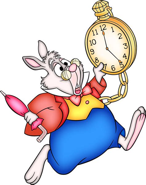 Clip Art Of Alice In Wonderland Alice In Wonderland Characters Rabbit