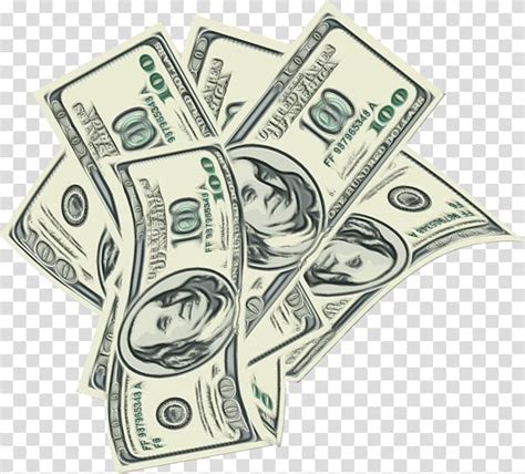 Cartoon Money Rain Cash Sticker Currency Animation Dollar Money