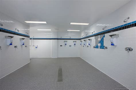 Johns Hopkins Cordish Lacrosse Center Locker Room Shower Interior Image