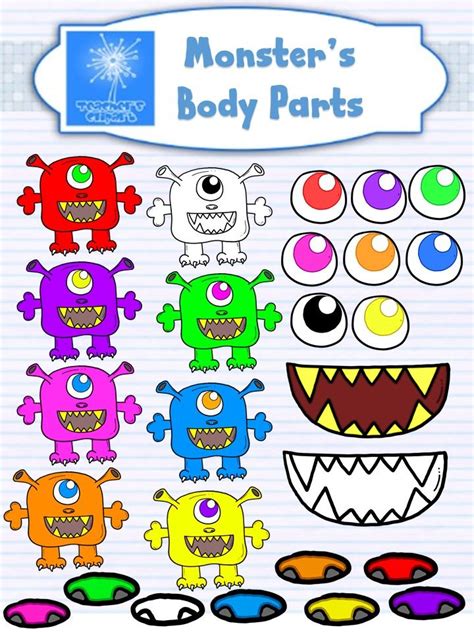 Printable Monster Body Parts