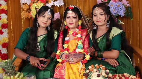 Bangladeshi Village Wedding Video গ্রামের বিয়ে Gaye Holud বাংলা বিয়ের গান Gaye Holud