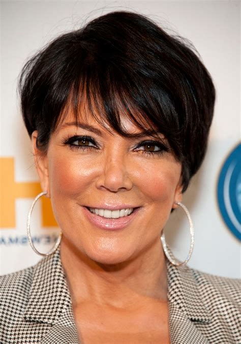 From short hairstyles to bob hairstyles that are perfect for fine hair, to side bangs and long. Kris Jenner Short Layered Haircut with Bangs for Women ...