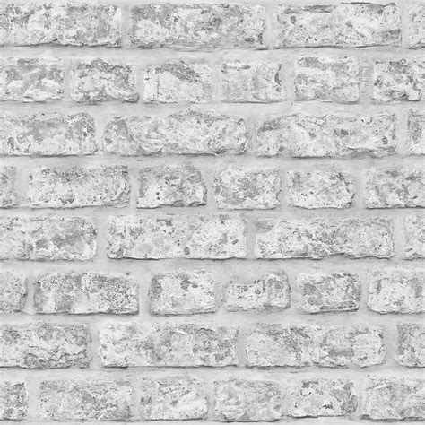 Grey Brick Effect Wallpaper Suitable For Any Room Ebay