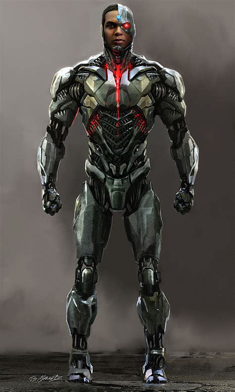 Artstation Justice League Cyborg Concept Art Jerad Marantz Cyborg