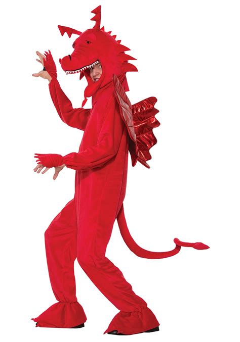 Fashion Adult Red Dragon Fancy Dress Costume Cosplay Medieval Outfit Kleidung And Accessoires €83 78