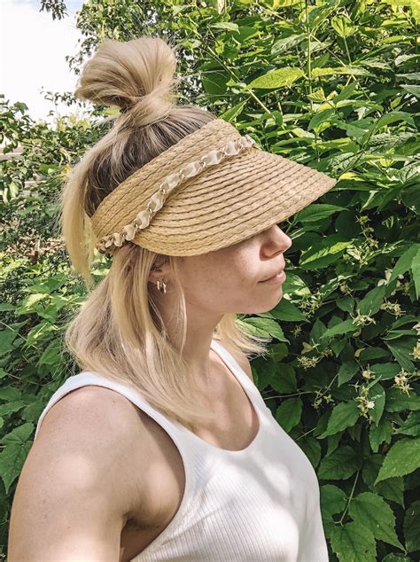 It will shade you from the sun while holding your hair in place. Visor Hairstyles to Wear This Summer - Quick & Easy ...