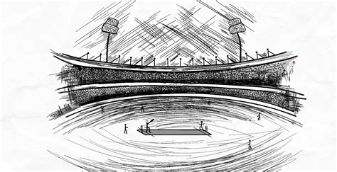 Discover More Than 72 Cricket Ground Sketch Ineteachers