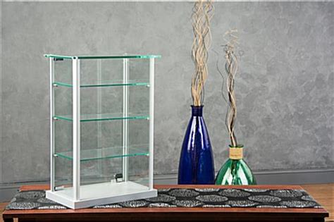 Glass Countertop Showcases Counter Case With 3 Shelves And Lock