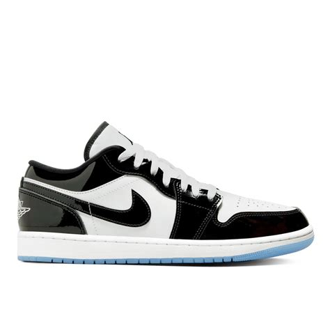 Tênis Nike Air Jordan 1 Low Concord Pretobranco