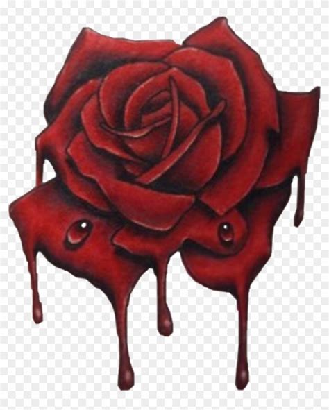 Red Rose Tattoos Bloody Roses Tattoo Design Hd Png