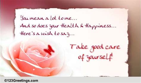 Wishing Health And Happiness Free Health And Wellness Ecards 123 Greetings