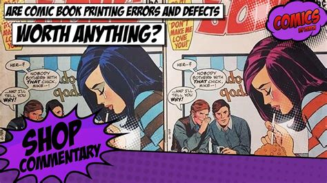 Are Comic Book Misprints And Printing Errors Worth Anything Youtube