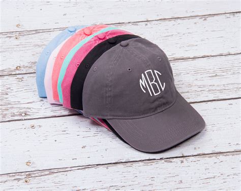 Personalized Baseball Caps │ Handpicked Monogrammed Monogram Hats