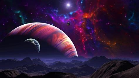 Three Planets Graphics Artwork Fantasy Art Concept Art Sky Hd