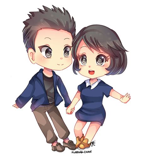 Chibi Couple Commission For Color Walk By Kurama