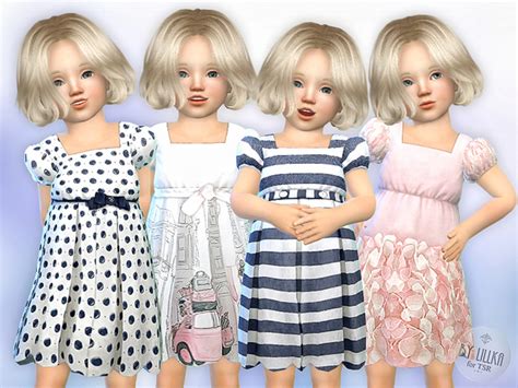 The Sims Resource Toddler Dresses Collection P03 By Lillka • Sims 4