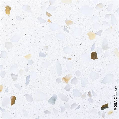 Modern And Airy White Terrazzo Tile From Mosaic Factorys Terrazzo