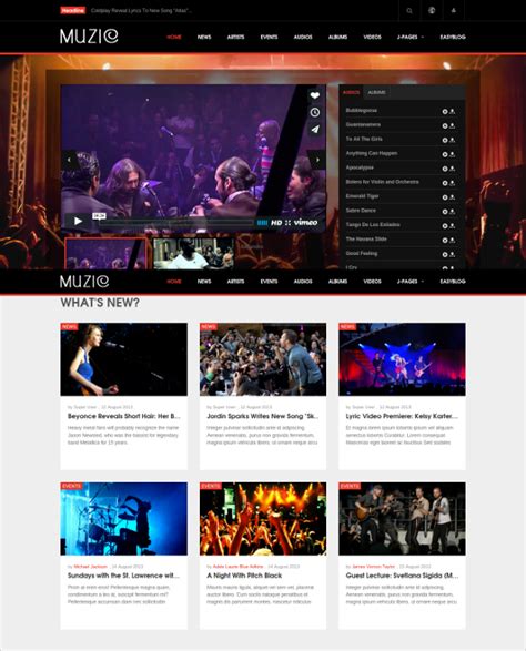 37 Music Joomla Themes And Templates Free And Premium Templates