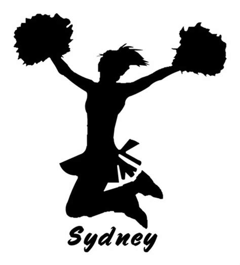 Cheerleading Silhouette Clip Art