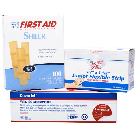 Adhesive Bandages For First Aid Kits Mfasco Health And Safety