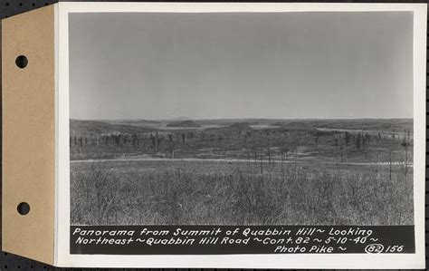 Contract No 82 Constructing Quabbin Hill Road Ware Panorama From