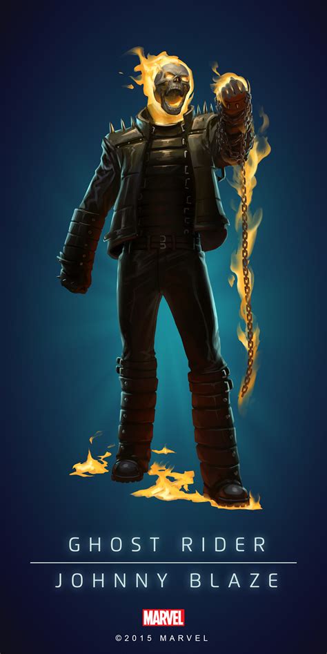 Ghost Rider Fan Art Ghost Rider Johnny Blaze In Marvels Puzzle