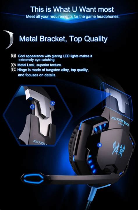 Kotion Each G2000 Wired Gaming Headset 360 Degrees Surround Sound