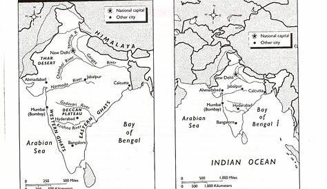 ancient india map worksheet