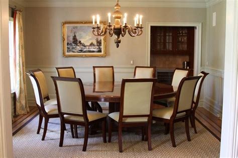 A definite conversation piece, this table exhibits unique grains, knots and fissures as beautiful highlights that draw you in effortlessly. 20 Amazing 72 inch Round Dining Table Designs | Home Interiors