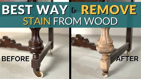 How To Remove Stain From Wood Furniture Stripping Detailed Wood Youtube