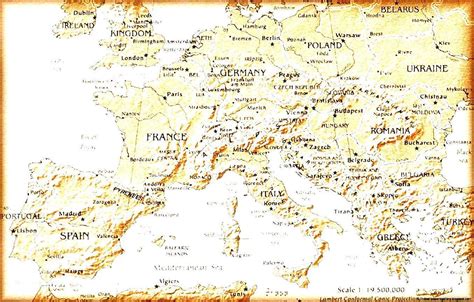 Europe Map Background