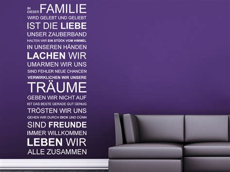 Tjapalo® a51 wandtattoo nimm dir zeit für die schönen momente wandtattoo wohnzimmer spruch zitate wandsticker flur und diele, farbe: Wandtattoo In dieser Familie Wandspruch von Wandtattoo.de