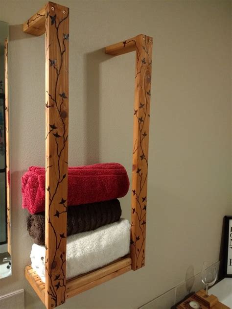 Hanging Towel Rack Diy Furniture Hanging Towels Ladder Decor