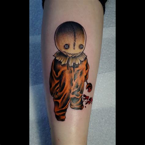Tattoo Of Sam From Trick R Treat Tattooed By Ellie Chase At Black