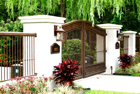 Wrought Iron And Wood Fence Designs Residential Fence Ideas And