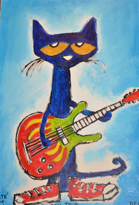 She gives one to pete and one to his brother, bob. Yes! … | Pete the cat art, Cat art, Cat artwork