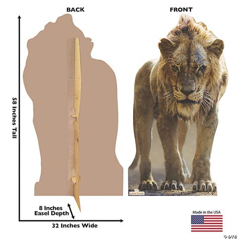 Disneys The Lion King Live Action Scar Life Size Cardboard Stand Up